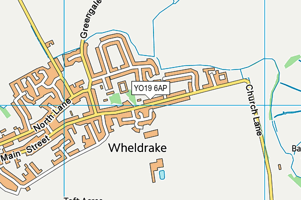 YO19 6AP map - OS VectorMap District (Ordnance Survey)