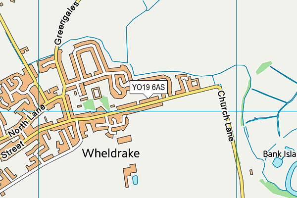 YO19 6AS map - OS VectorMap District (Ordnance Survey)