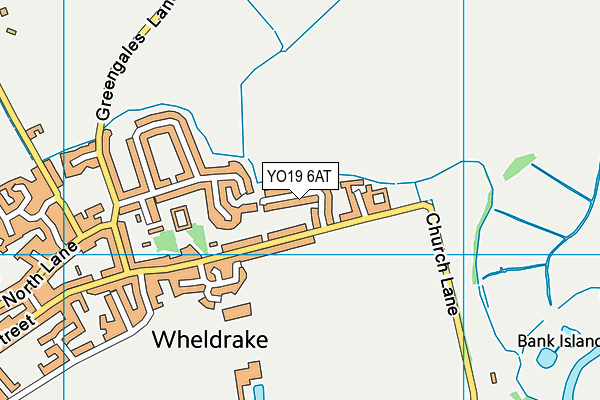 YO19 6AT map - OS VectorMap District (Ordnance Survey)