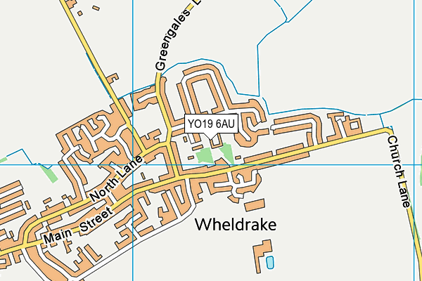 YO19 6AU map - OS VectorMap District (Ordnance Survey)
