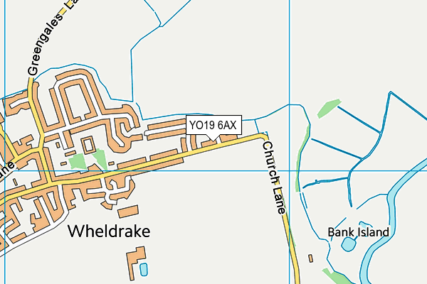 YO19 6AX map - OS VectorMap District (Ordnance Survey)