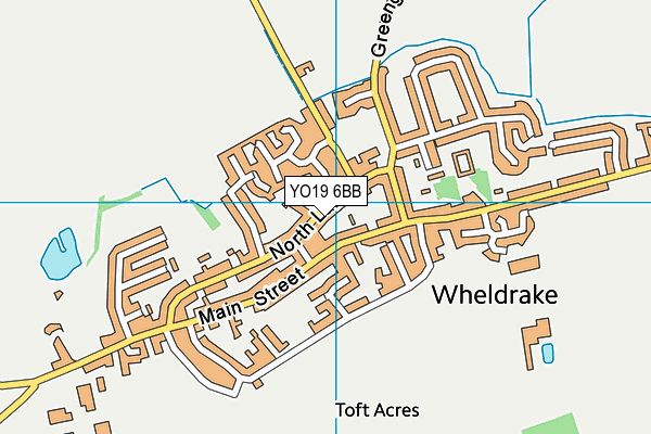 Wheldrake With Thorganby C Of E Primary School map (YO19 6BB) - OS VectorMap District (Ordnance Survey)