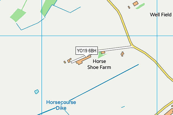 YO19 6BH map - OS VectorMap District (Ordnance Survey)