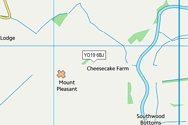 YO19 6BJ map - OS VectorMap District (Ordnance Survey)