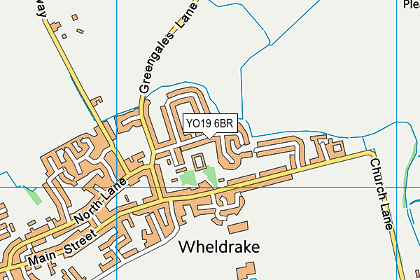 YO19 6BR map - OS VectorMap District (Ordnance Survey)