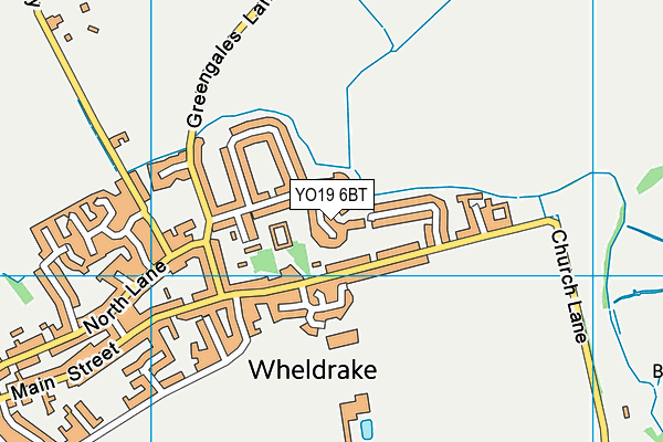 YO19 6BT map - OS VectorMap District (Ordnance Survey)