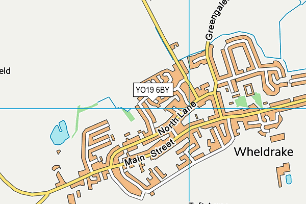 YO19 6BY map - OS VectorMap District (Ordnance Survey)