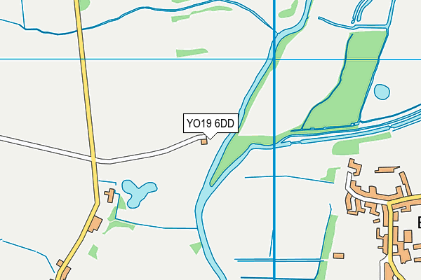YO19 6DD map - OS VectorMap District (Ordnance Survey)