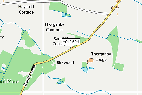 YO19 6DH map - OS VectorMap District (Ordnance Survey)