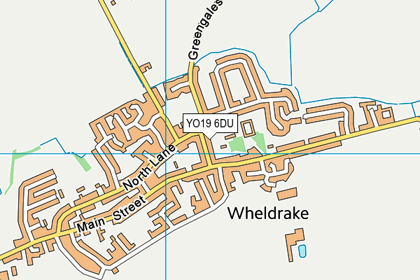 YO19 6DU map - OS VectorMap District (Ordnance Survey)