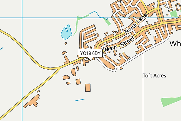 YO19 6DY map - OS VectorMap District (Ordnance Survey)