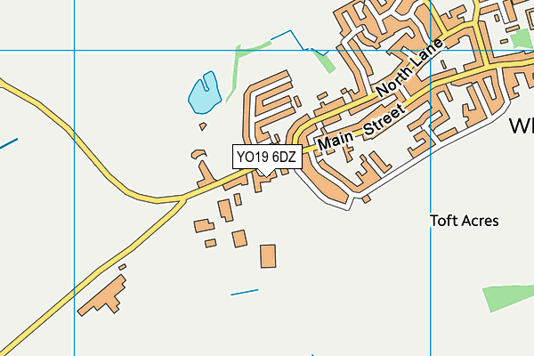 YO19 6DZ map - OS VectorMap District (Ordnance Survey)