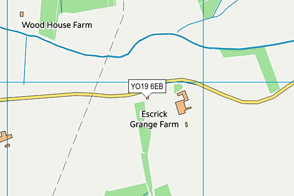 YO19 6EB map - OS VectorMap District (Ordnance Survey)