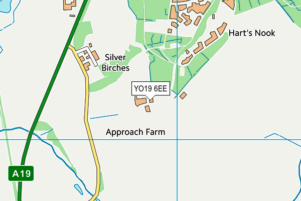 YO19 6EE map - OS VectorMap District (Ordnance Survey)