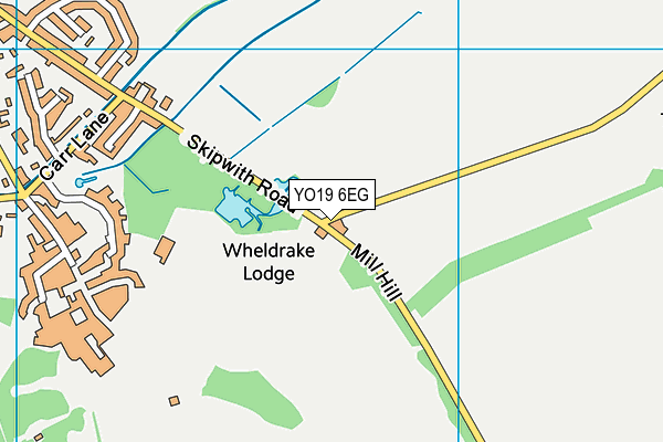 YO19 6EG map - OS VectorMap District (Ordnance Survey)
