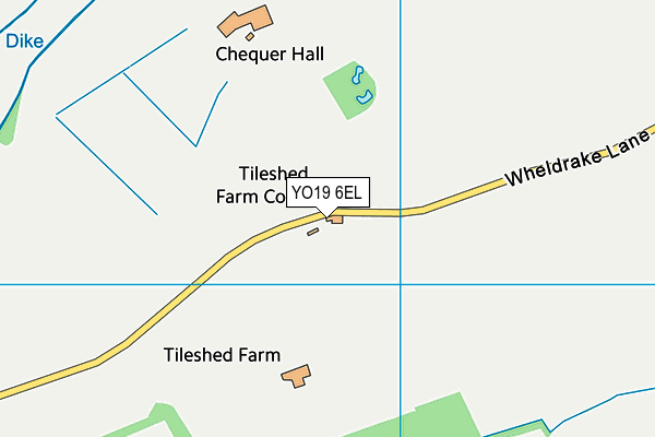 YO19 6EL map - OS VectorMap District (Ordnance Survey)