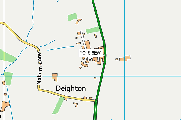 YO19 6EW map - OS VectorMap District (Ordnance Survey)