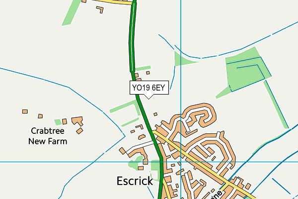 YO19 6EY map - OS VectorMap District (Ordnance Survey)