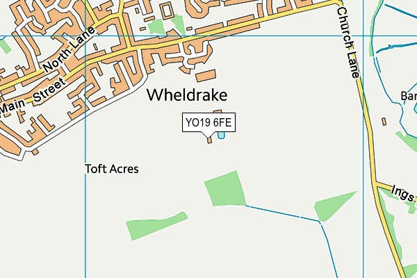 YO19 6FE map - OS VectorMap District (Ordnance Survey)