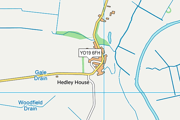 YO19 6FH map - OS VectorMap District (Ordnance Survey)