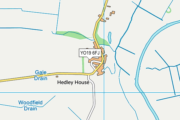 YO19 6FJ map - OS VectorMap District (Ordnance Survey)