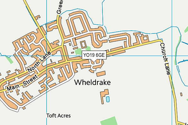 YO19 6GE map - OS VectorMap District (Ordnance Survey)