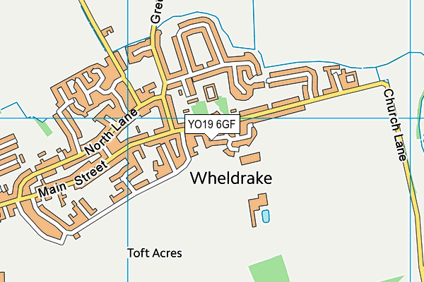 YO19 6GF map - OS VectorMap District (Ordnance Survey)