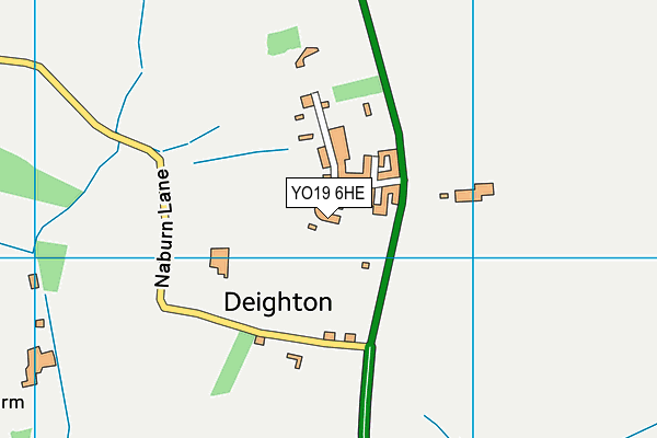 YO19 6HE map - OS VectorMap District (Ordnance Survey)