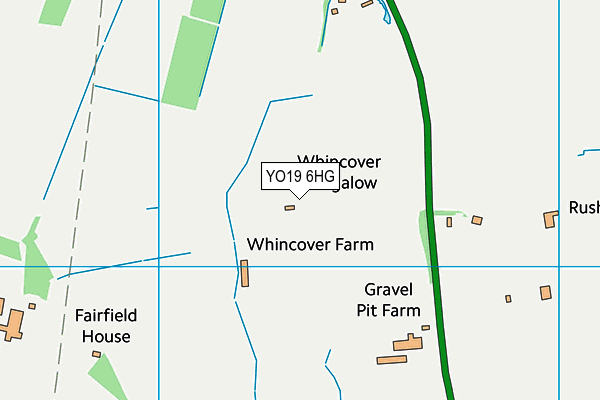 YO19 6HG map - OS VectorMap District (Ordnance Survey)