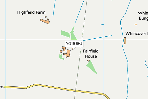 YO19 6HJ map - OS VectorMap District (Ordnance Survey)