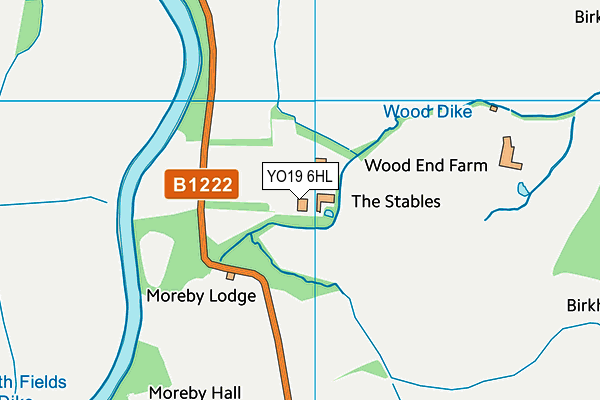 YO19 6HL map - OS VectorMap District (Ordnance Survey)