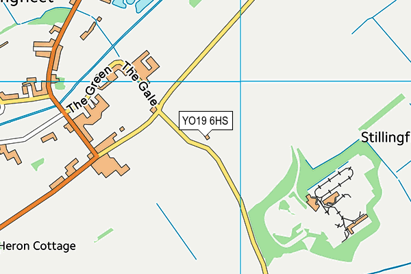 YO19 6HS map - OS VectorMap District (Ordnance Survey)