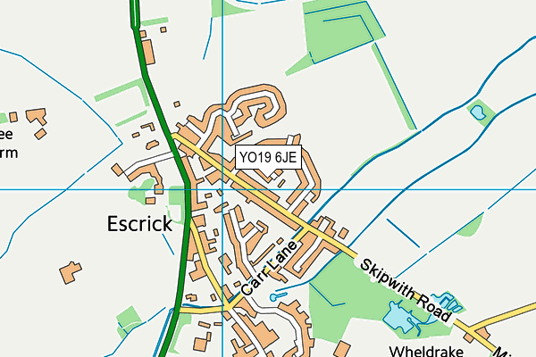 YO19 6JE map - OS VectorMap District (Ordnance Survey)