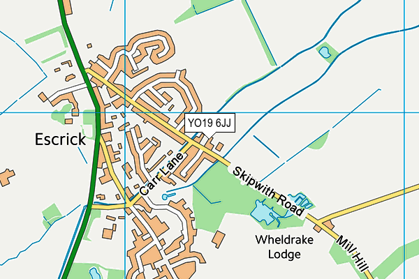 YO19 6JJ map - OS VectorMap District (Ordnance Survey)