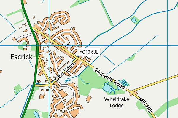 YO19 6JL map - OS VectorMap District (Ordnance Survey)