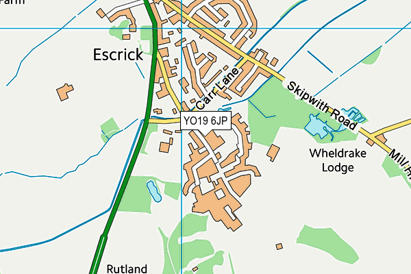 YO19 6JP map - OS VectorMap District (Ordnance Survey)