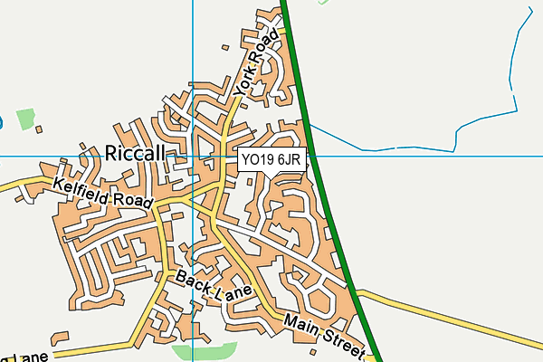 YO19 6JR map - OS VectorMap District (Ordnance Survey)