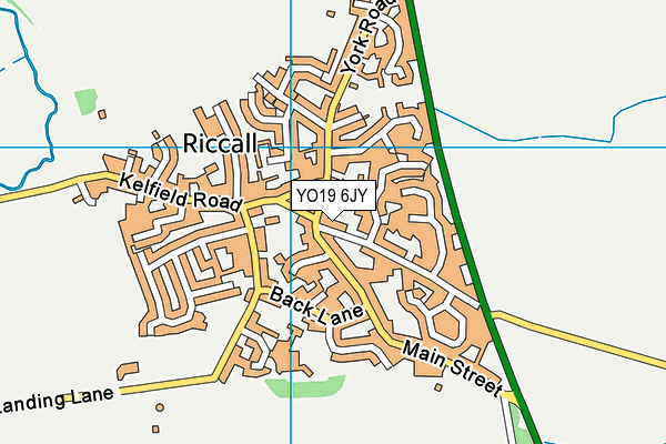 YO19 6JY map - OS VectorMap District (Ordnance Survey)