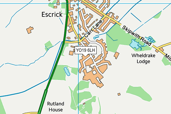 YO19 6LH map - OS VectorMap District (Ordnance Survey)