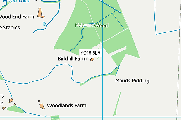 YO19 6LR map - OS VectorMap District (Ordnance Survey)