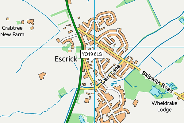 YO19 6LS map - OS VectorMap District (Ordnance Survey)