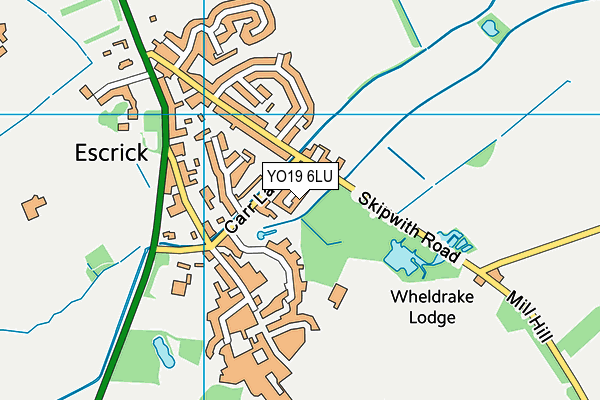 YO19 6LU map - OS VectorMap District (Ordnance Survey)