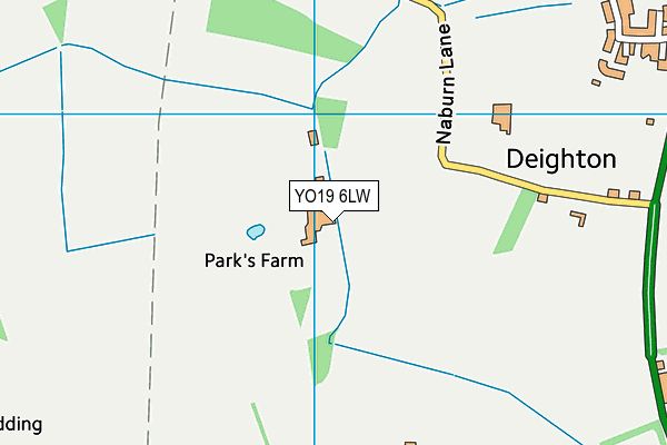 YO19 6LW map - OS VectorMap District (Ordnance Survey)