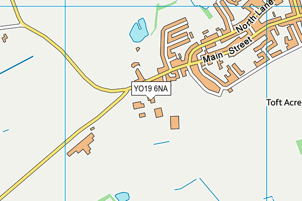 YO19 6NA map - OS VectorMap District (Ordnance Survey)