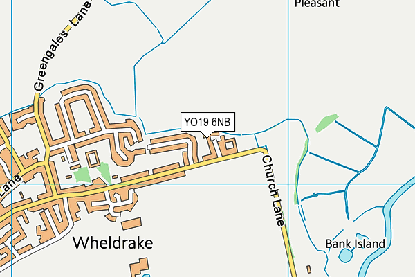 YO19 6NB map - OS VectorMap District (Ordnance Survey)
