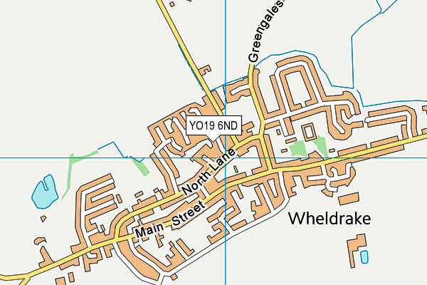 YO19 6ND map - OS VectorMap District (Ordnance Survey)