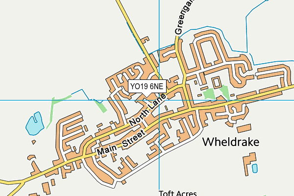 YO19 6NE map - OS VectorMap District (Ordnance Survey)