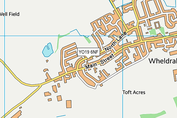 YO19 6NF map - OS VectorMap District (Ordnance Survey)