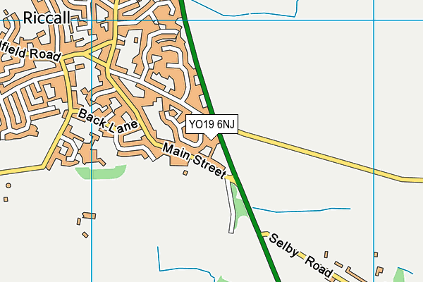 YO19 6NJ map - OS VectorMap District (Ordnance Survey)