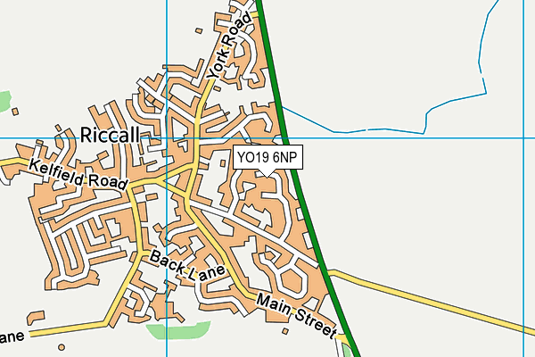 YO19 6NP map - OS VectorMap District (Ordnance Survey)